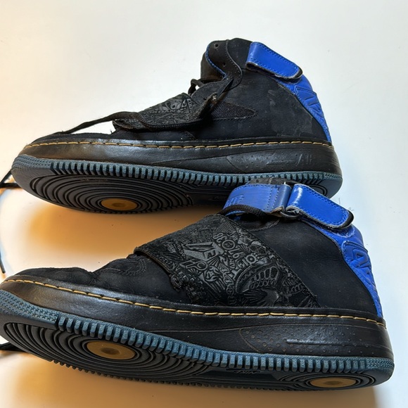 Air Jordan Fusion 20 black university blue retro 2008 size 9 - Picture 15 of 16